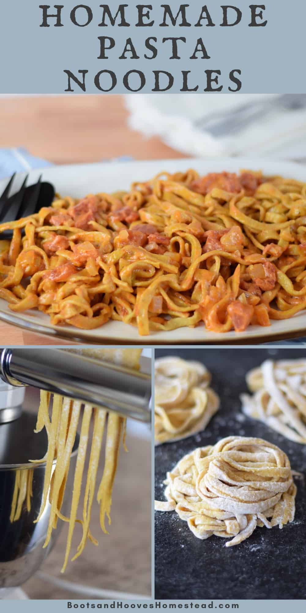 Homemade Pasta Noodles - Boots & Hooves Homestead