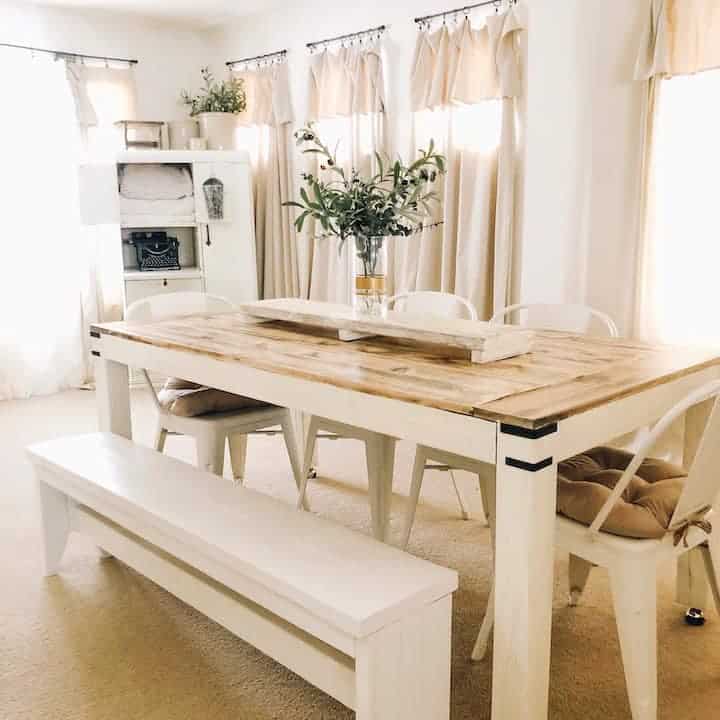 farmhouse dining room table