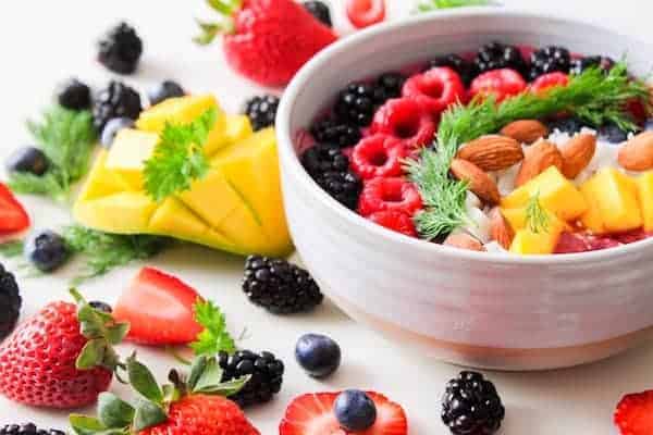 bowl full of fresh berries