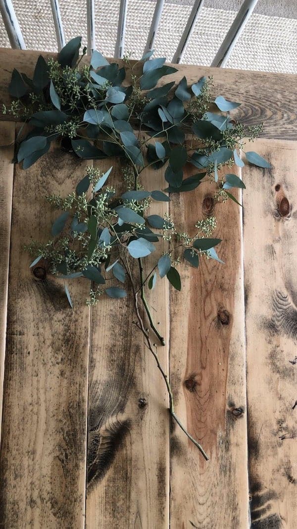 filling in holes of greenery on the table