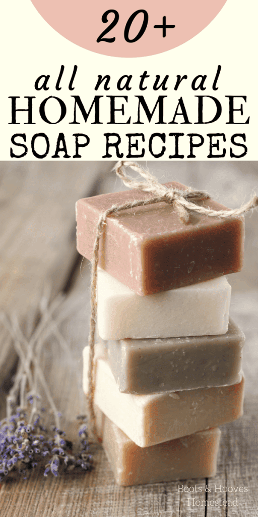 Stack of homemade bar soaps