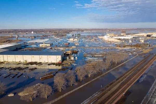 flooding in Nebraska town