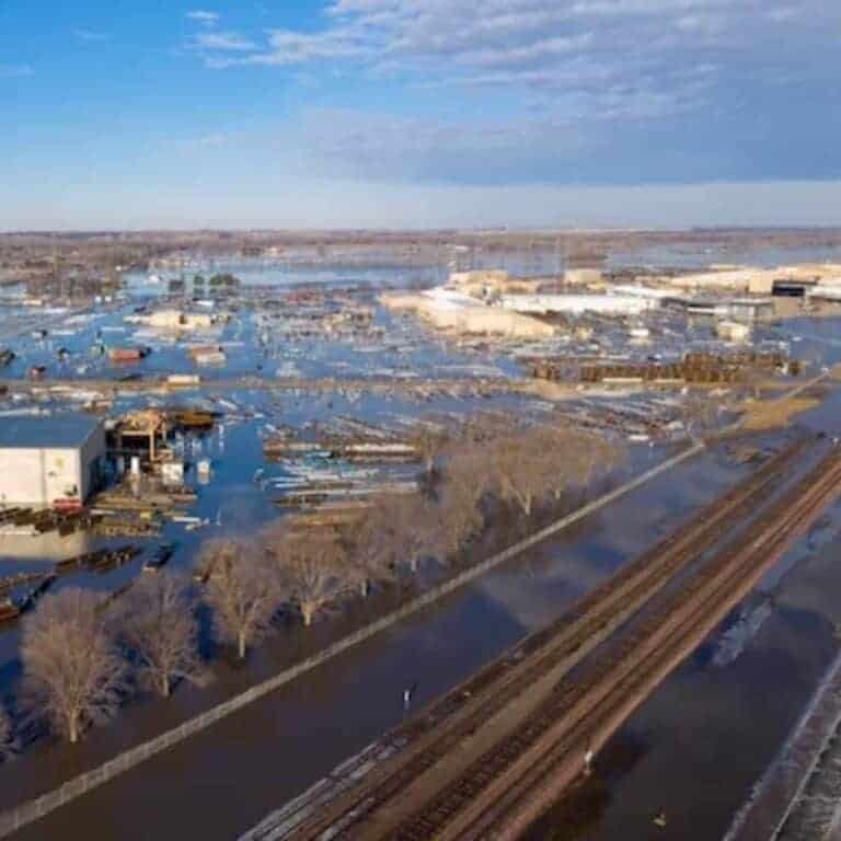 flooding in Nebraska town
