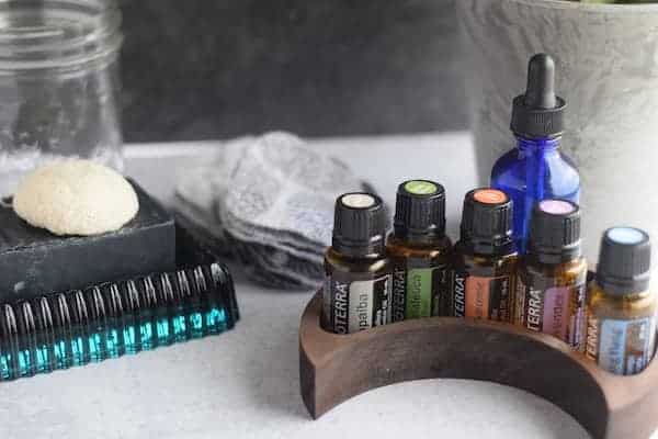 essential oils and charcoal bar soap