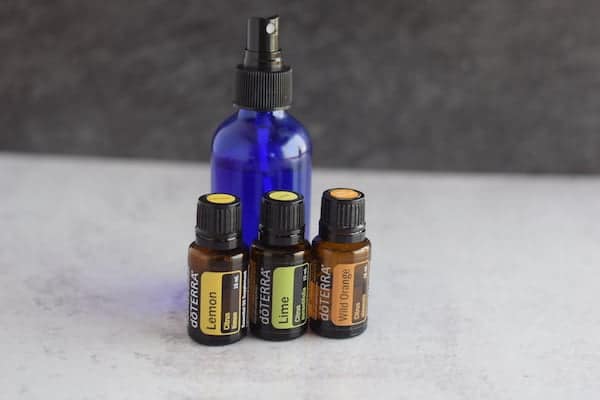 lemon, lime, wild orange essential oils