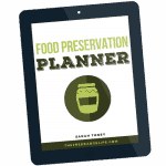 food preservation planner on a tablet.