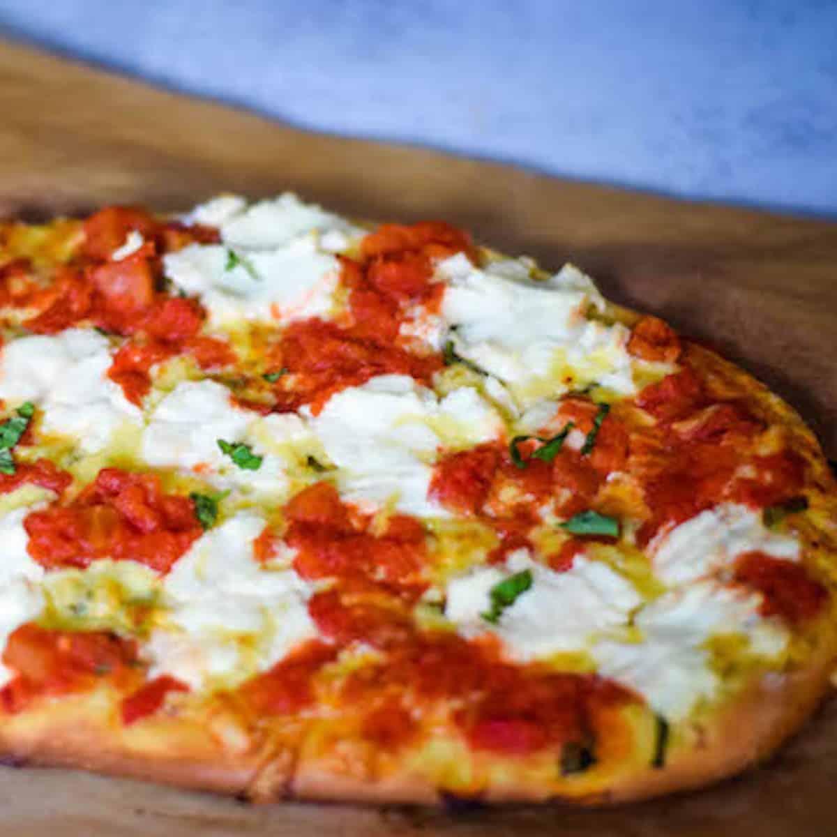 Tomato, Basil, and Ricotta Pizza - Boots &amp; Hooves Homestead