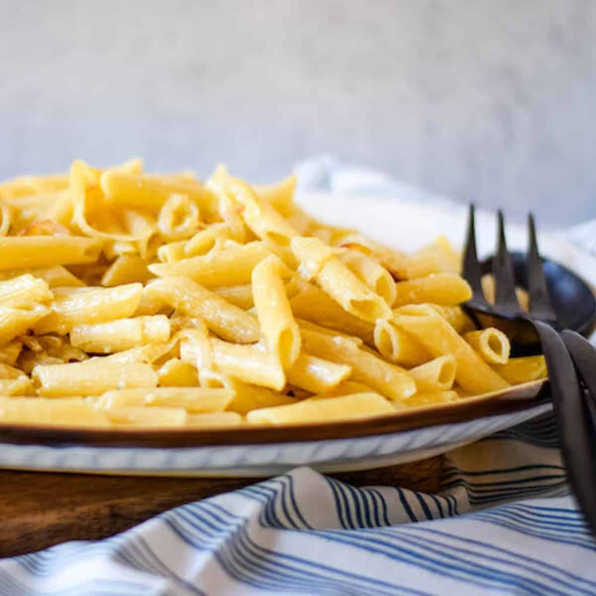 Caramelized Onion Pasta with Gorgonzola