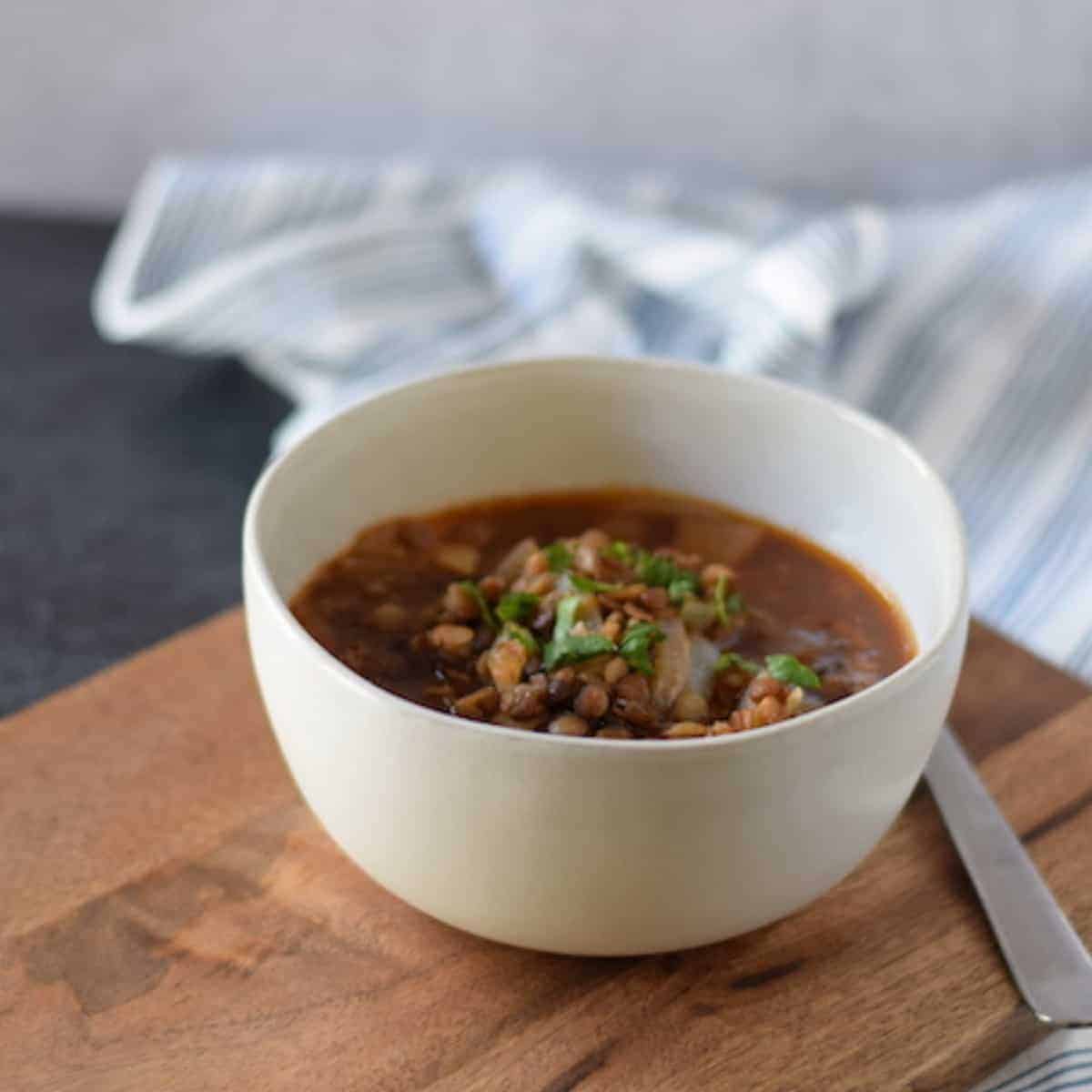 The Best Easy Greek Lentil Soup Boots & Hooves Homestead
