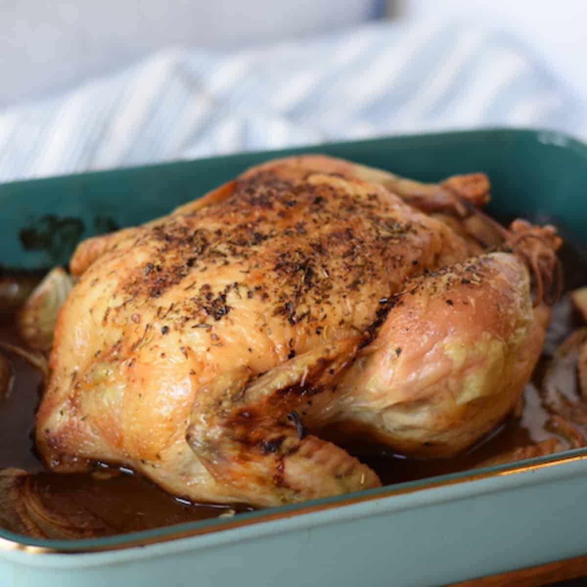 Crispy and Juicy Italian Roast Chicken - Boots & Hooves Homestead