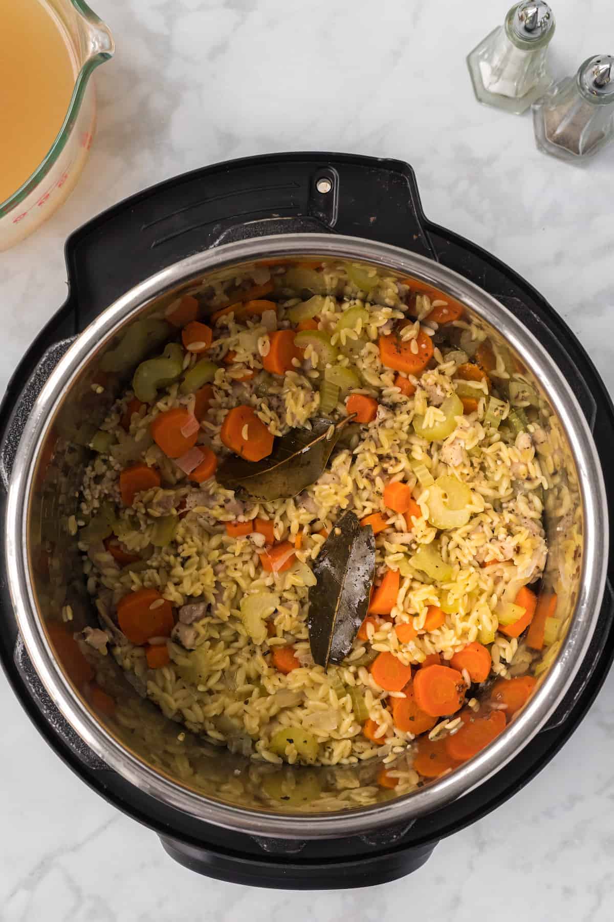pressure cooked soup in the instant pot