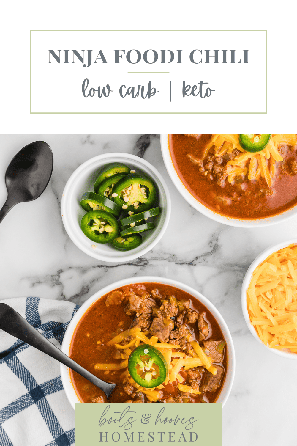 Ninja Foodi Chili (keto + low carb recipe) - Boots & Hooves Homestead