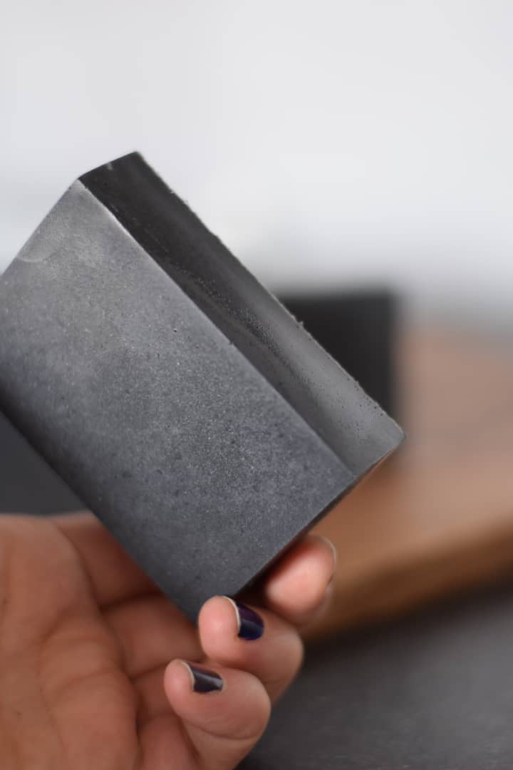 finished charcoal soap recipe