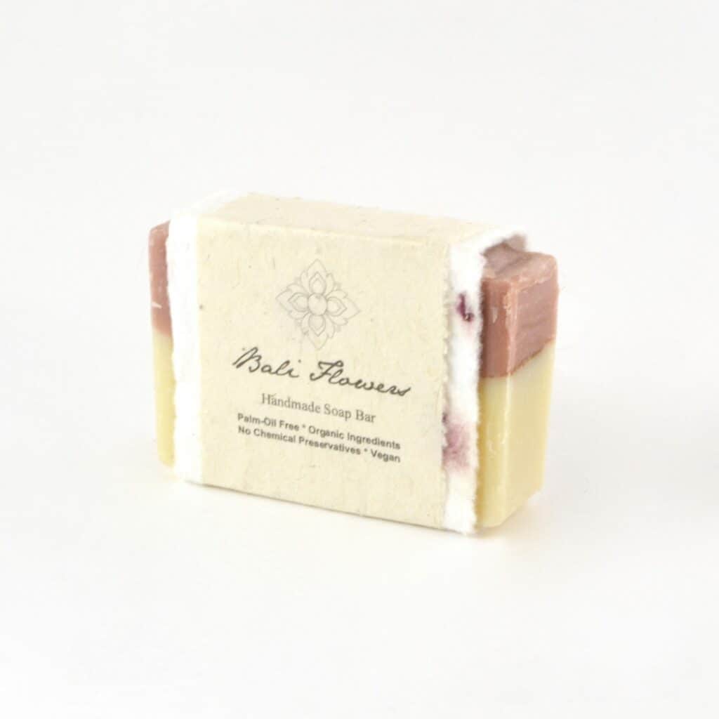 bali soap bar with packaging