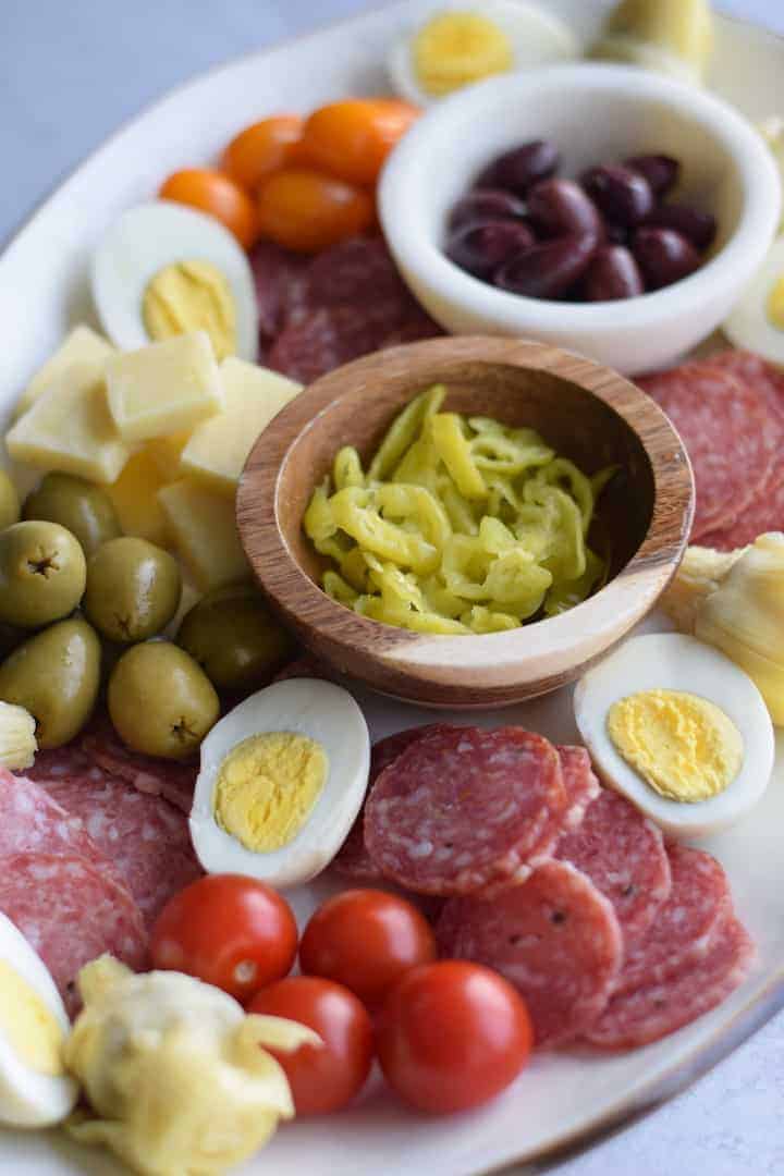 keto antipasto platter