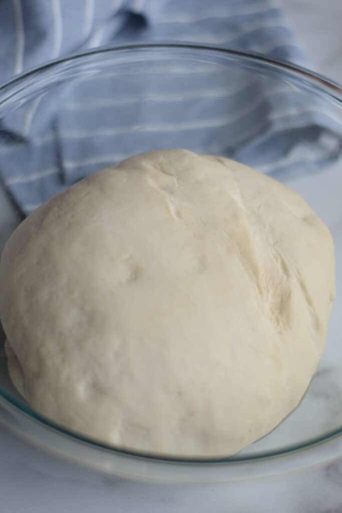 bread dough after the first rise