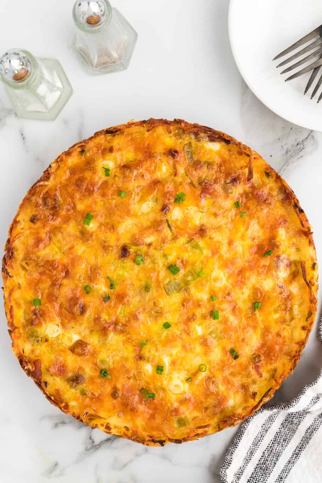 Hash Brown Crust Quiche with Bacon Boots & Hooves Homestead