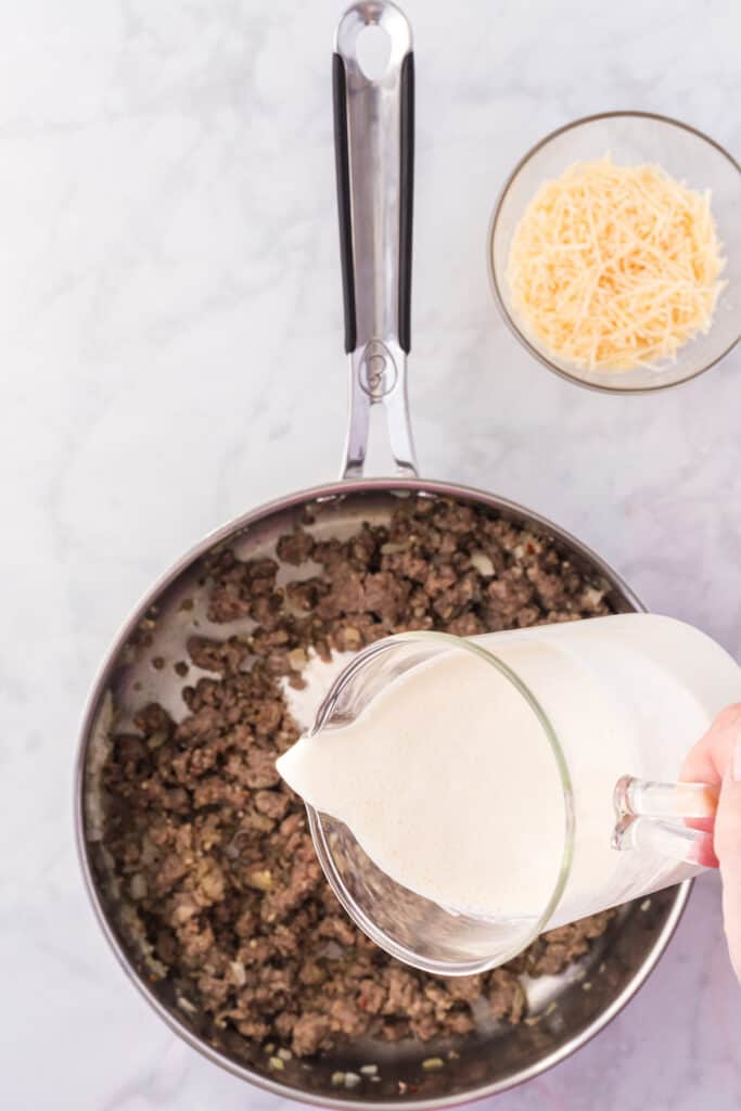 Creamy Tortellini with Italian Sausage - Boots & Hooves Homestead