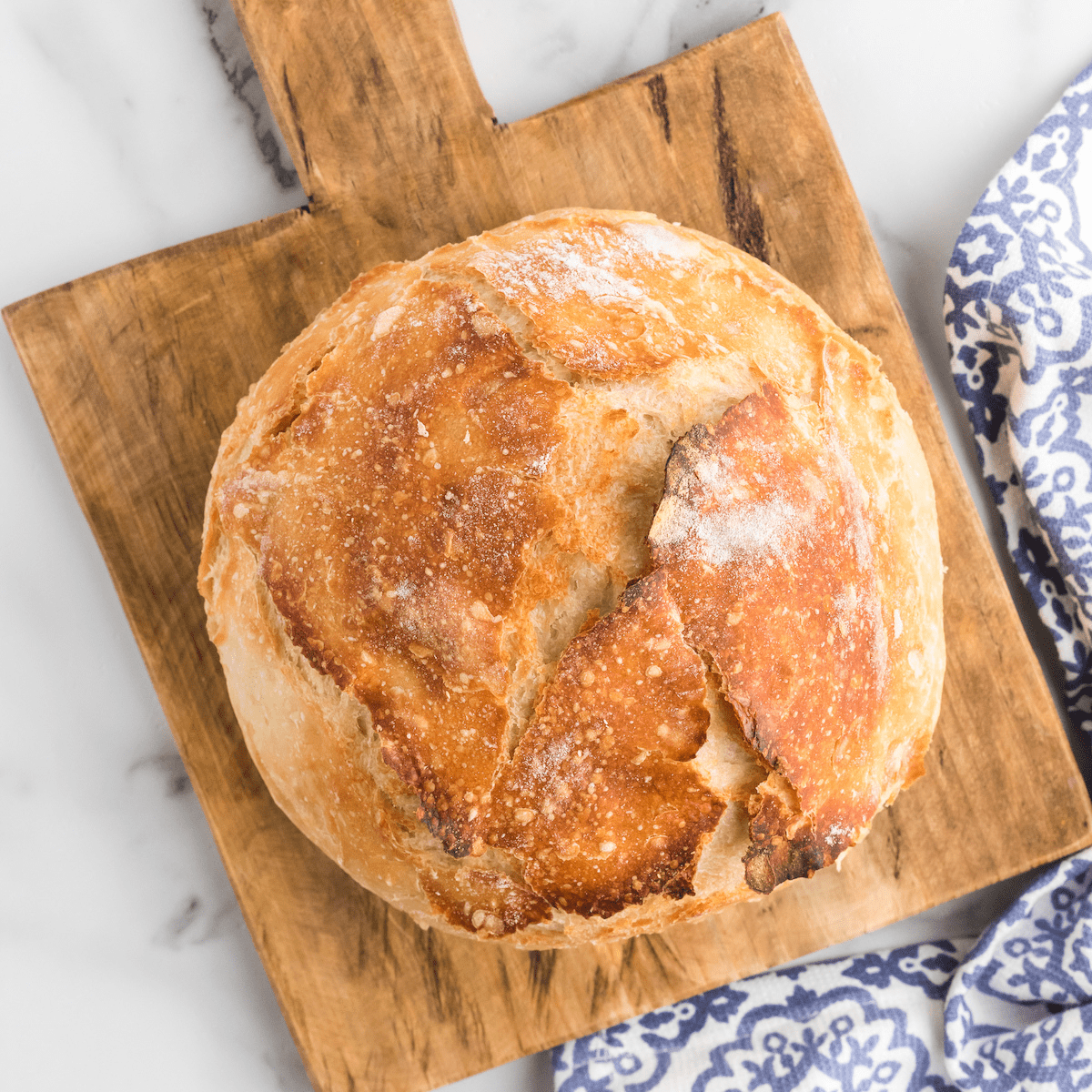 Simple No-Knead Sourdough Bread Recipe ~ Homestead and Chill