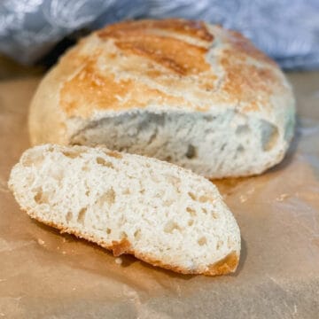 artisan loaf bread sliced