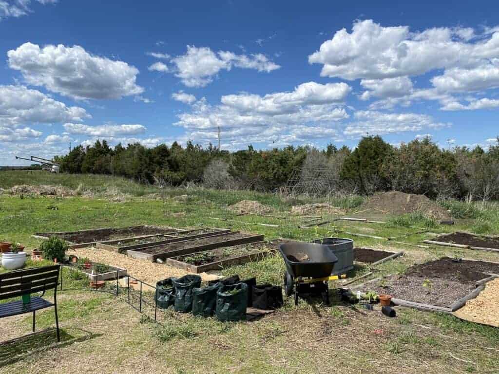 making progress on the garden design