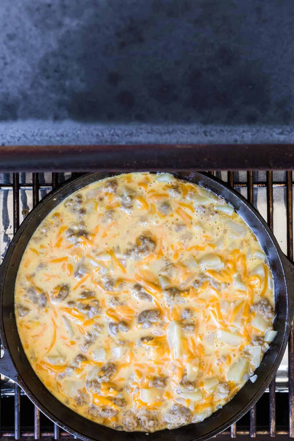 Traeger Smoked Breakfast Skillet with Sausage Boots & Hooves Homestead