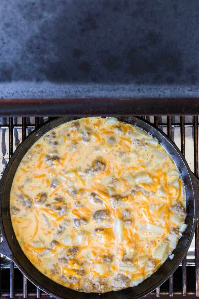 Traeger Smoked Breakfast Skillet with Sausage Boots & Hooves Homestead