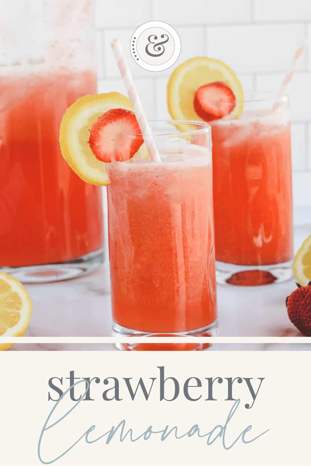 Homemade Strawberry Lemonade - Boots & Hooves Homestead