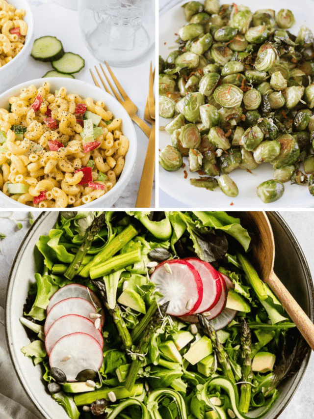 roundup of 3 healthy side dishes for pizza