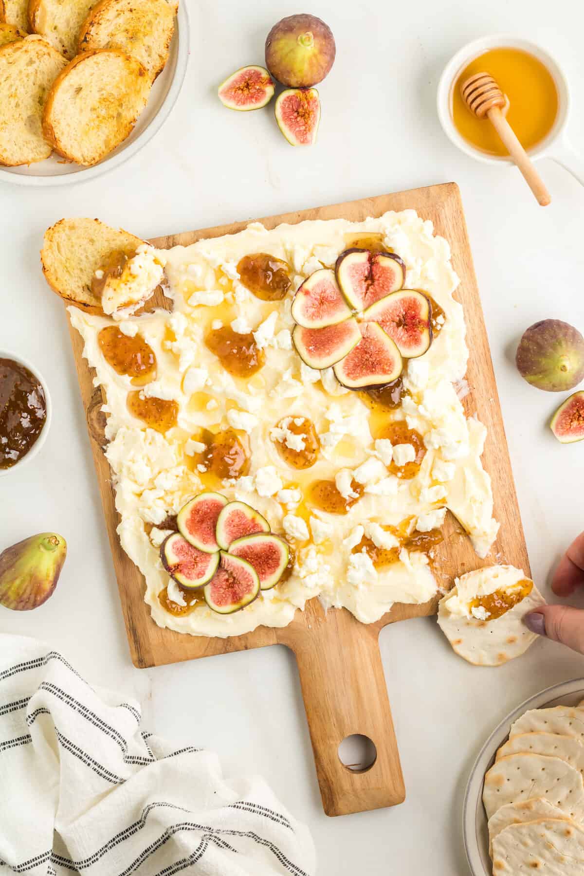 fig and goat cheese butter board recipe