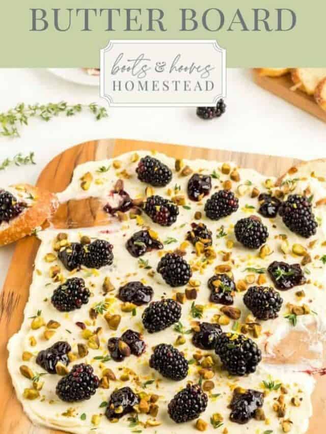 Blackberry and Pistachio Butter Board