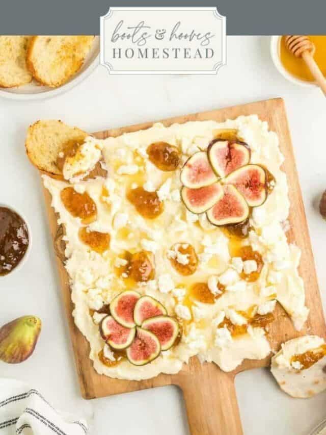 Butter Board: Fig and Goat Cheese