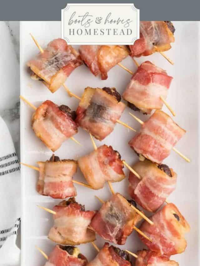 Cheese Stuffed Bacon Wrapped Dates